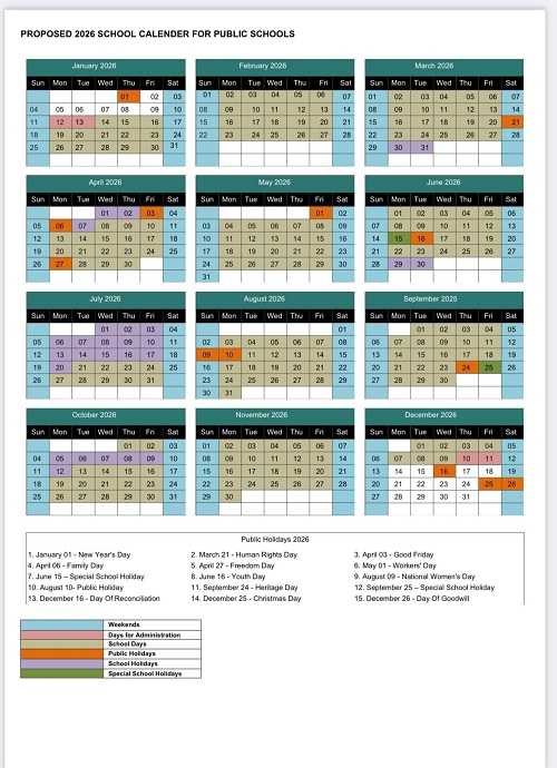 Here's What The 2026 School Calendar Might Look Like